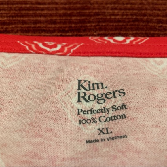 Orange Coral, 3/4-Sleeve, Long-Tail Top -- Belk - Picture 6 of 10